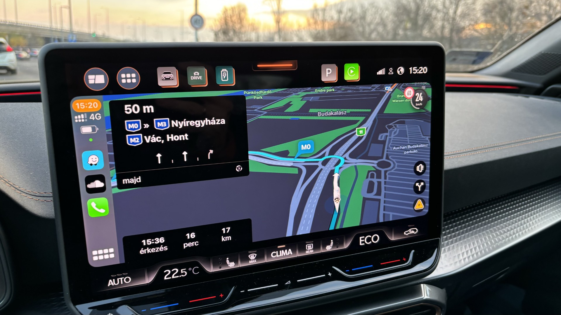 Cupra Leon navigáció